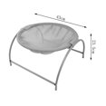 thumbnail image 7 of Four Seasons Round Hammock Breathable Sturdy Pet Furniutre Removable Pet Cot Pet Cat Chair Cat Hammock for Pet Sleeping Gray, 7 of 7