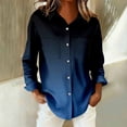 thumbnail image 4 of Endives Womens Shirts Gradient Color Casual Long Sleeve Button Down Blouse Shirt Womens Tops Spring Outfit, 4 of 6