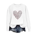thumbnail image 6 of HaoXianJian Valentines Day Shirts Women Cute Heart Print Shirt Casual Valentines Top for Women Long Sleeve Love Letter Graphic Tees Tops Crewneck Pullover T-Shirts Size XS-XL, 6 of 7