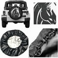 thumbnail image 2 of Black Horse Spare Tire Cover for Rv SUV,Funny Waterproof Wheel Protectors Cover Universal Fit for Camper Trailer Truck Accessories Travel, 2 of 10