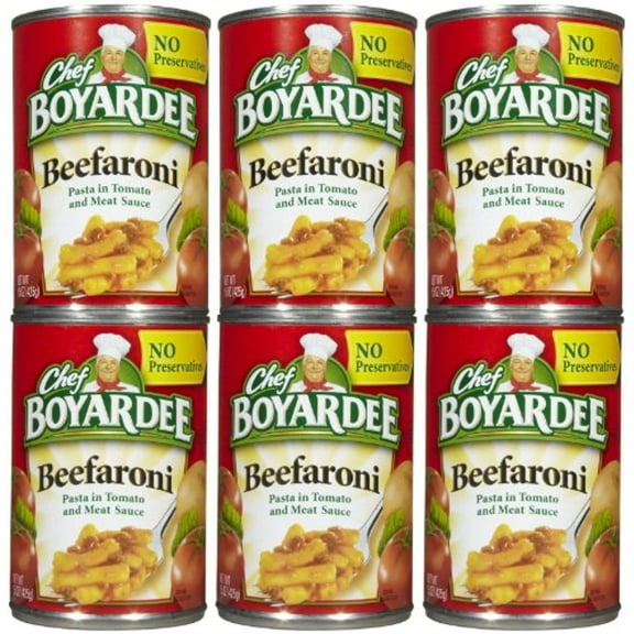 Chefboyardee Beefaroni 6 Pack