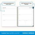 thumbnail image 4 of Blue Sky 2026-2027 Weekly and Monthly Academic Year Planner Calendar, July 2026 - June 2027, 8.5" x 11", Flexible Cover, Wirebound, Storage Pocket, Laminated Tabs, Greta, 4 of 10