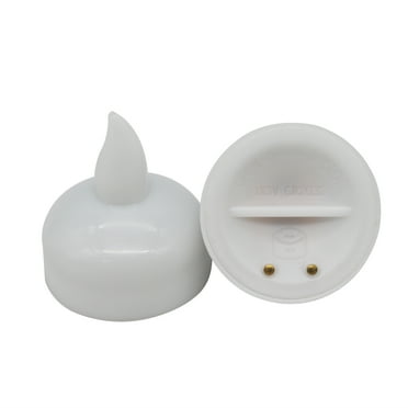 Battery-Operated LED Floating Tealights, White, 12 Count, by Way To Celebrate