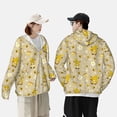 thumbnail image 6 of Daiia Cute Bee Gnomes UPF 50+ Sun Protection Hoodie Jacket Lightweight Long Sleeve Sun Shirt for Women Men with Pocket Hiking Outdoor-3X-Large, 6 of 9