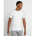thumbnail image 2 of Hanes Originals Ultimate Men's Crewneck T-Shirt, Slim Fit, 2-Pack White/Black 2XL, 2 of 7