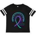 thumbnail image 3 of Inktastic Suicide Prevention Awareness Rainbow Ribbon with Hearts Boys or Girls Toddler T-Shirt, 3 of 5