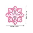 thumbnail image 3 of AYktou Christmas Decorations,Christmas Rugs Snowflakes Rug Winter Snowflake Doormat Snowflake Welcome Mat Christmas Decorative Non-Slip Washable Door Mats For Indoor Outdoor Entrance Home Bathroom, 3 of 6