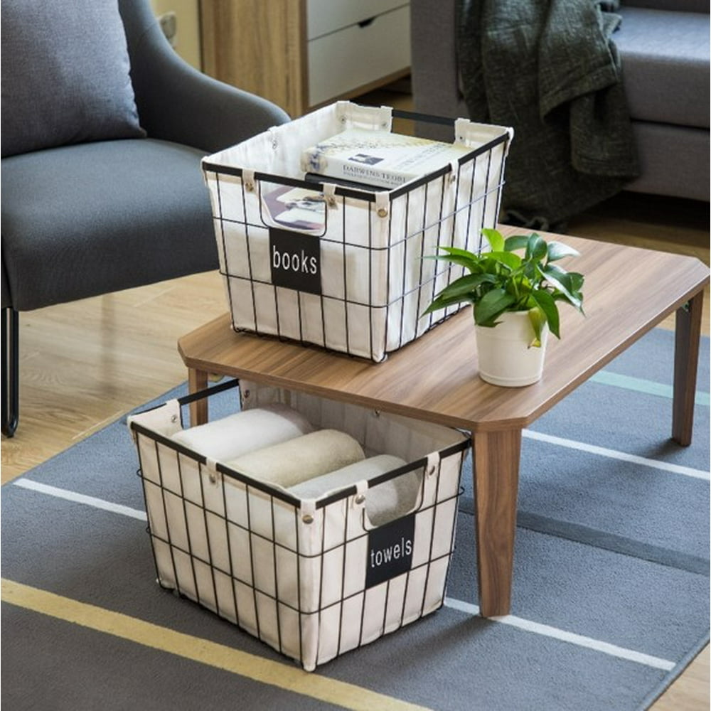 Better Homes & Gardens Medium Wire Basket with Chalkboard, 2 Pack