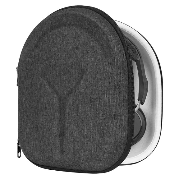 Geekria Shield Case Compatible with Plantronics BackBeat GO 810/GO 600/GO 605 Headphones, Replacement Protective Hard Shell Travel Carrying Bag with Cable Storage (Dark Grey)