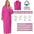 thumbnail image 7 of KAHAF COLLECTION - Terry Cotton Robes for Women and Men, Terry Shawl Collar Bathrobe, One Size, Unisex for Men and Women, 7 of 7