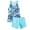 Blue, variant on ibuvkizy Tankinis Swimsuits for Women Loose Modest Two Piece Bathing Suits Women Conservative Print Strappy Back Set Swimsuits Swimdress Bikini Sets for Women's Plus Size