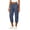 Gray, variant on Womens Elastic Waist Capri Jogger Pants Mid Calf Casual Tapered Trousers with Cuffed Hem and Side Pockets
