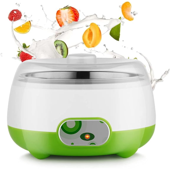 Yogurt Maker Machine, 1L Automatic Digital Yogurt Maker, Stainless Steel Constant Temperature Liner Yogurt Maker Machine for Home Organic Yogurt Cheese Maker Fruit Wine Maker 110V US