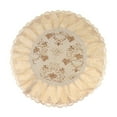thumbnail image 2 of Nueva cubierta de polvo de forma redonda a prueba de polvo decoración de moda de encaje para el hogar multifunción marrón Sunnimix Cubierta antipolvo, 2 of 8