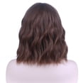 thumbnail image 5 of BERON Chocolate Brown Wig Short Curly Wavy Bob Wig With Bangs for Women Natural Looking Synthetic Heat Resistant Fiber Wig for Daily Party Use, 5 of 5
