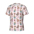 thumbnail image 3 of Yiaed Hello Easter Print Mens Short Sleeve Tight Fit T-Shirt, Crewneck Casual Tee-XX-Large, 3 of 5