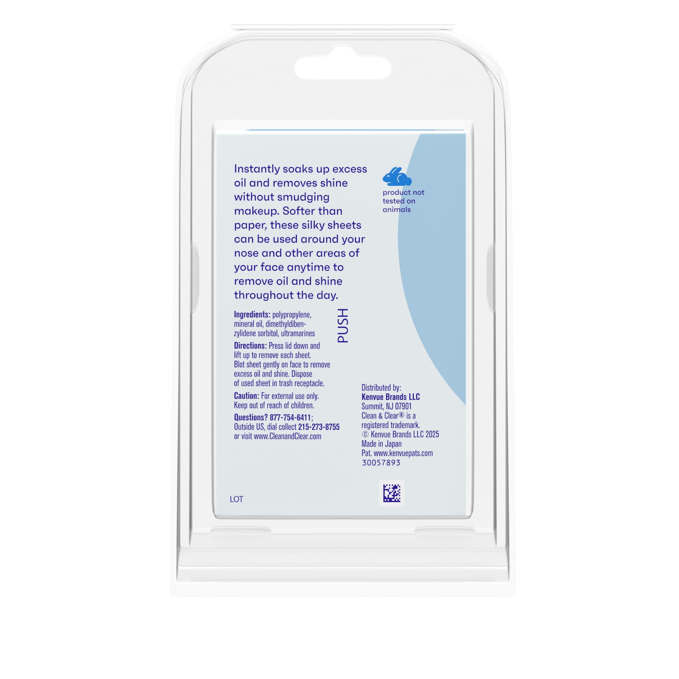 Clean & Clear Essentials Oil Absorbing Sheets for Oily Skin, 50 Count