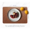 thumbnail image 5 of RENMTURE Faux Leather Placemats,Cup mat,Non-Slip, for Kitchen Dining Table,Conference,Restaurant,Coffee Shop (Walnut Brown, Rectangle)_Gift Of G, 5 of 5