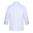 thumbnail image 6 of Hearthz Chef Jacket for Men and Women Long Sleeves Men's Chef Coat Womens Restaurant Kitchen Cook Shirt Kitchen Cooking Uniform (White,XL), 6 of 6
