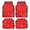 Red, variant on Bling Car Floor Mats, PVC Leather Anti-Slip Automative Floor Mats with Shining Diamond Rhinestone Crown, Sparkly Glitter Crystal Carpet, Universal Fit Automotive SUV, Sedan, Van, 4pcs for Girl Woman
