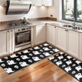 thumbnail image 3 of Kitchen Rugs Sets Of 2,Halloween Ghost and Skull Pattern Anti Fatigue Kitchen Mat Rugs Non Slip Washable,Decorative Kitchen Floor Mats for Kitchen,Sink,Laundry,17"X47", 3 of 5