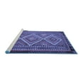 thumbnail image 2 of Ahgly Company Machine Washable Indoor Rectangle Persian Blue Traditional Area Rugs, 2' x 4', 2 of 4