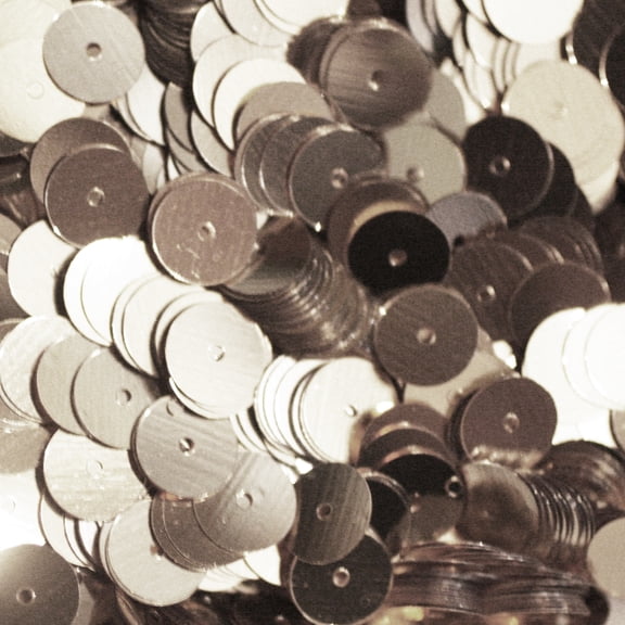 Silver Sequins 10mm Shiny Metallic Made in USA