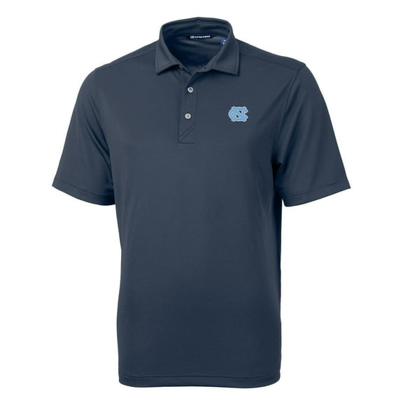 Men's Cutter & Buck Navy North Carolina Tar Heels Big & Tall Virtue Eco Pique Recycled Polo