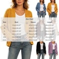 thumbnail image 4 of akafmk Cardigan Sweaters for Women Cable Knit Button Up Cardigan Long Sleeve Sweater Top Solid Color Fall Outfits, Size S, 4 of 7