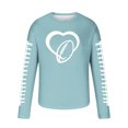 thumbnail image 4 of Tawop Mens T Shirts Crew Neck Long Sleeve Graphic Casual Light Blue 3XL, 4 of 5