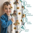 thumbnail image 3 of Blackout Kids Curtains,Dogs with Sunflowers Childrens Insulated Curtains Set Of 2,Bedroom Essentials,Toddler Room Decor 42x63in(106x160cm), 3 of 4