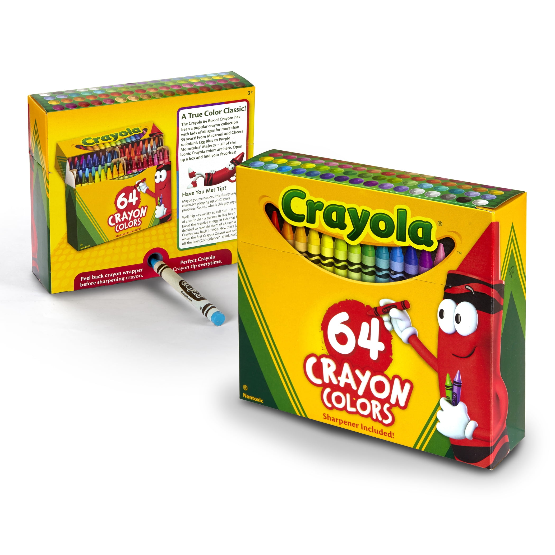 Crayon boxes with a built-in sharpener : r/nostalgia