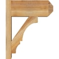 thumbnail image 3 of Ekena Millwork 8"W x 18"D x 22"H Balboa Rough Sawn Craftsman Outlooker, Western Red Cedar, 3 of 4
