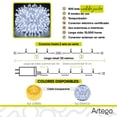 thumbnail image 2 of Luces de navidad 500 led serie JUMBO SIZE interior / exterior jardín fachada Decoración Navidad eventos bodas Artego  LED christmas string lights con temporizador Blanca, 2 of 9