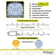 thumbnail image 2 of Luces de navidad 500 led serie JUMBO SIZE interior / exterior jardín fachada Decoración Navidad eventos bodas Artego  LED christmas string lights con temporizador Blanca, 2 of 9