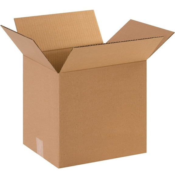 The Packaging Wholesalers Corrugated Boxes 12" x 10" x 12" Kraft 25/Bundle BS121012