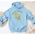 thumbnail image 4 of WILD FLOWER Graphic Unisex Fleece Hooded Sweatshirt, 4 of 9