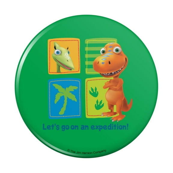 Dinosaur Train Let's Go on an Expedition Buddy Tiny Kitchen Refrigerator Locker Button Magnet