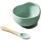 thumbnail image 4 of Baby Food Bowl Baby Bowl Spoon Set Children Feeding Tableware Training Eating Bowl Silicone Baby Supplies-Baby Bowl Purple Bamboo Handle Spoon, 4 of 5