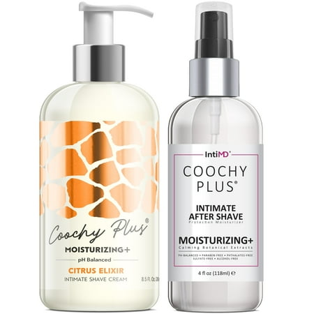Coochy Plus Shaving Kit - CITRUS ELIXIR Shave Cream 8.5 oz & After Shave Protection Mist 4 oz