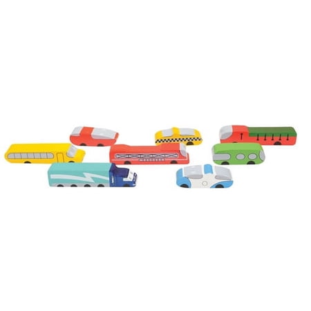 City Blocks Wooden CitiCars (8 Vehicles)