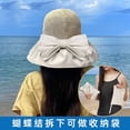 thumbnail image 3 of SikaFu Wild Summer Version Of The Ladies Vinyl Sun Hat, Big Brim, Cover Face, Fashion Grass, Sunscreen Fisherman Hat, 3 of 9