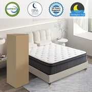 Full Mattress,12 Inch Memory Foam Mattress in a Box, Individual Pocket Spring Mattress with Motion Isolation and Pressure Relief, Medium Firm, CertiPUR-US