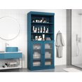 thumbnail image 5 of Palace Imports 100% Solid Wood 32" Bathroom Cabinet with Frosted Glass Doors and Adjustable Shelves, 5 of 7