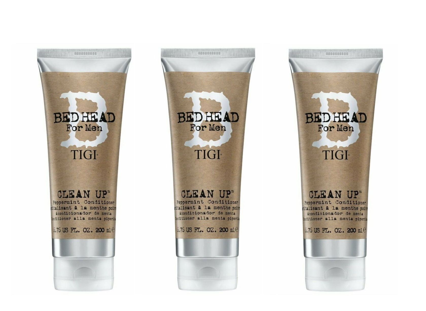 Bed Head for Men by TIGI Clean Up Conditioner 6.76oz (Pack of 3 ...