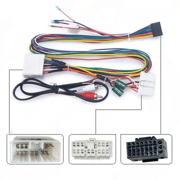 Suitable for the 04-09 Subaru Lion Palm News 16 pin large screen navigation tail line audio and video modification line power cord