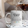 thumbnail image 4 of Difference Maker Definition Mug - Thank You Gifts, Appreciation Gifts for Coworkers, Retirement Gifts, 11oz Difference Maker Coffee Mug Ceramic, 4 of 6
