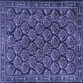 thumbnail image 1 of Ahgly Company Machine Washable Indoor Square Persian Blue Traditional Area Rugs, 5' Square, 1 of 4