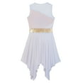 thumbnail image 7 of Alvivi Kids Girls Lyrical Modern Dance Dress Sleeveless Colorblock Dancewear Performance Costume, 7 of 7