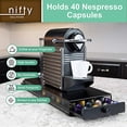 thumbnail image 4 of Nifty Solutions Small Nespresso Capsule Drawer – 40 Pod Capacity, Non-Rolling Sliding, Black, 4 of 9